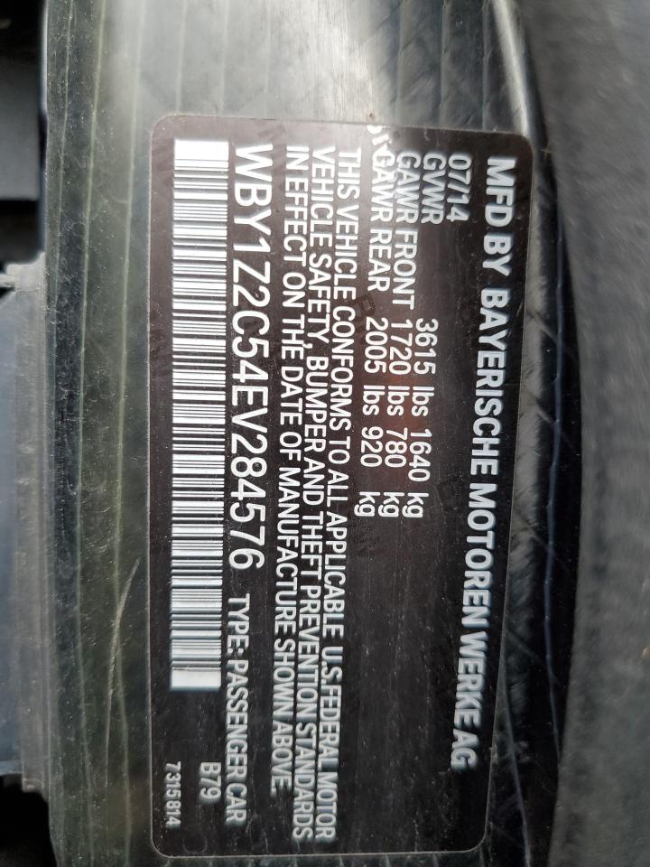 WBY1Z2C54EV284576 2014 BMW I3 Bev