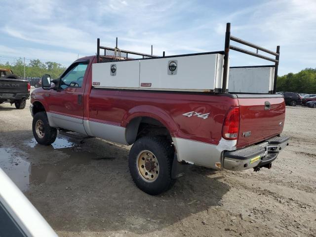 FORD F350 SRW S 2002 maroon pickup gas 1FTSF31L72EC07752 photo #3