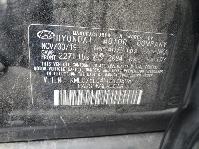 2020 Hyundai Ioniq Se VIN: KMHC75LC4LU200898 Lot: 56842434