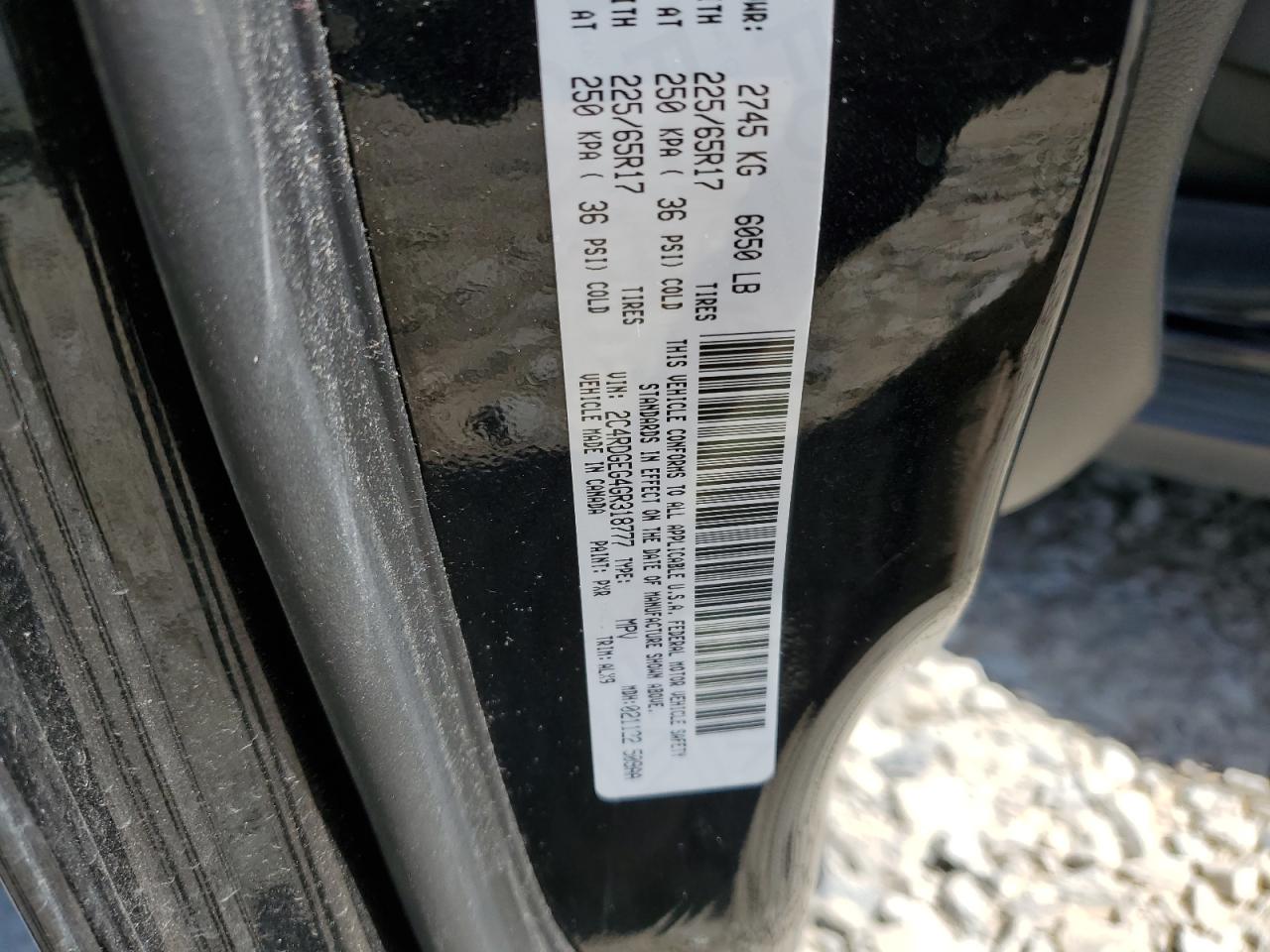 2C4RDGEG4GR318777 2016 Dodge Grand Caravan R/T