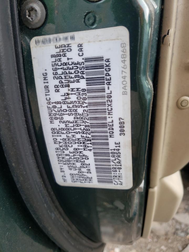 4T1BF28B72U217030 2002 Toyota Avalon Xl