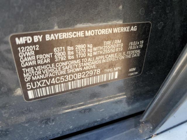 VIN 5UXZV4C53D0B22978 2013 BMW X5, Xdrive35I no.13