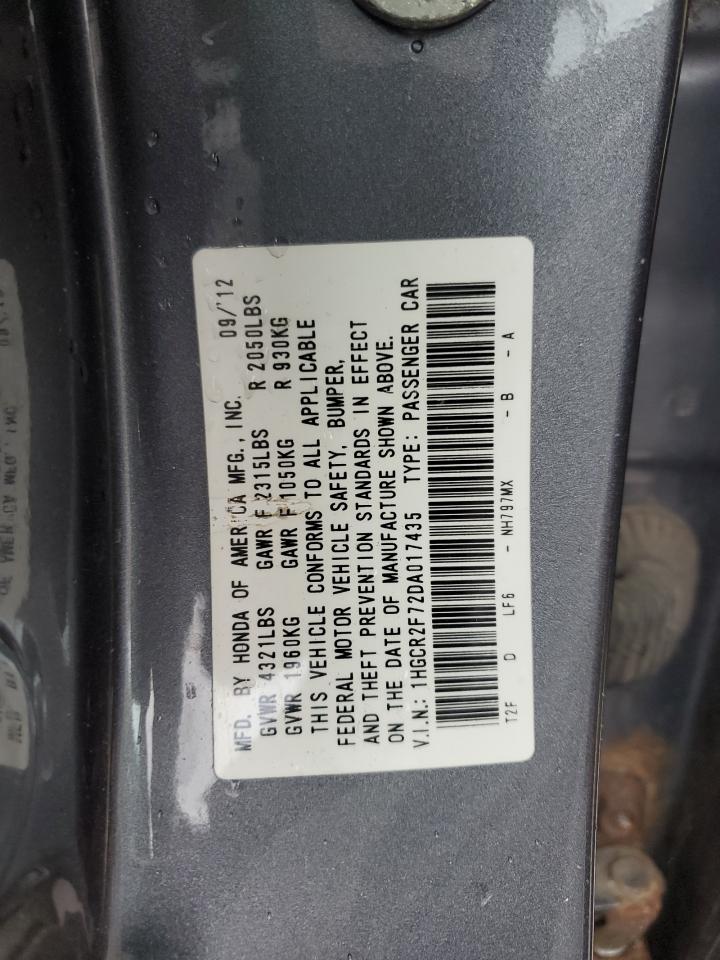 1HGCR2F72DA017435 2013 Honda Accord Ex