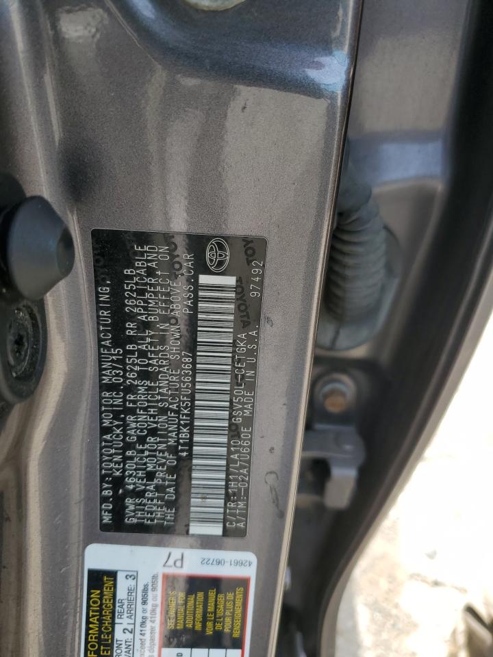 4T1BK1FK5FU563687 2015 Toyota Camry Xse