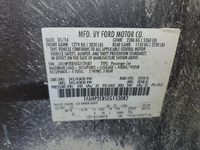 2014 Ford Taurus Sel VIN: 1FAHP2E85EG153082 Lot: 55725274