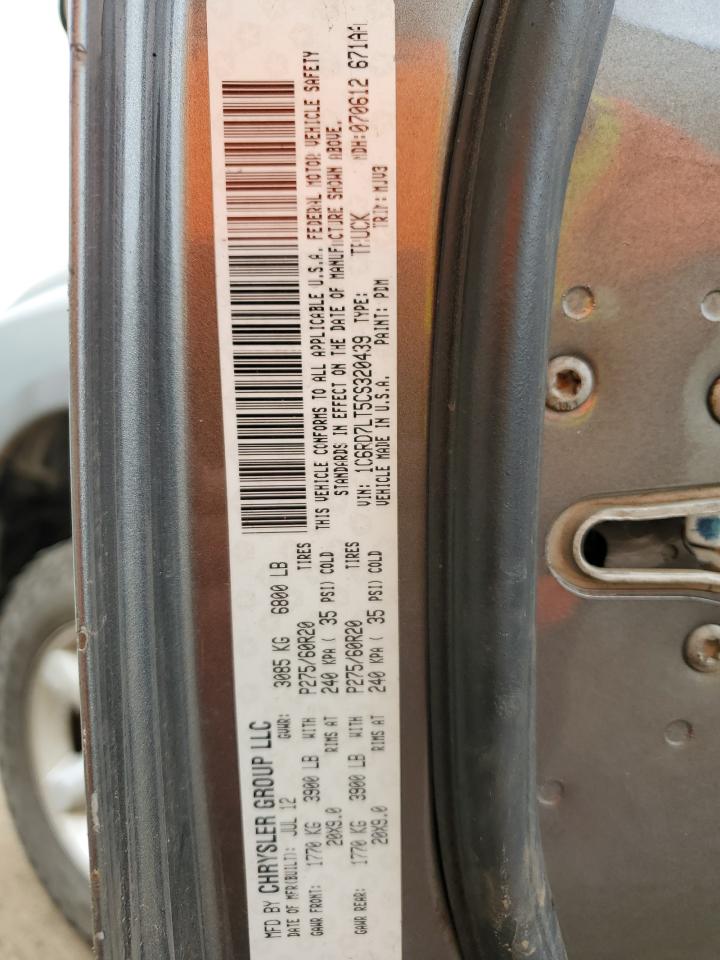 1C6RD7LT5CS320439 2012 Dodge Ram 1500 Slt