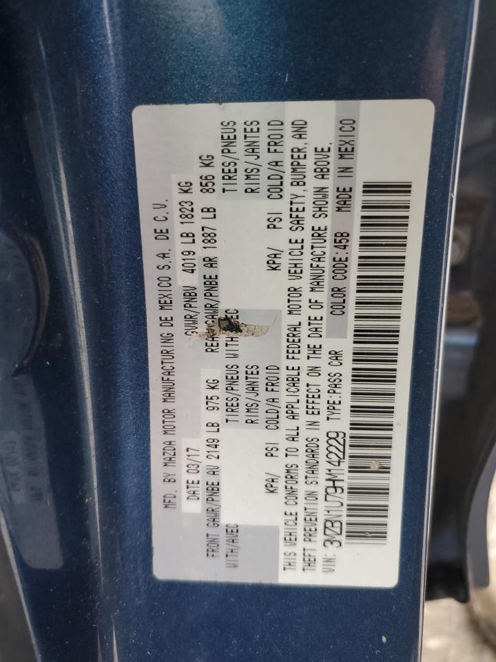 3MZBN1U79HM142229 2017 Mazda 3 Sport