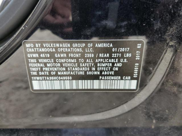 2017 Volkswagen Passat Se VIN: 1VWGT7A35HC049550 Lot: 55294644