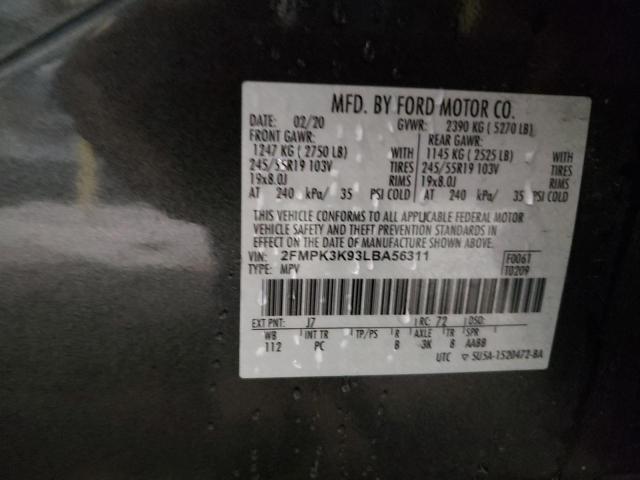 2020 FORD EDGE TITAN - 2FMPK3K93LBA56311