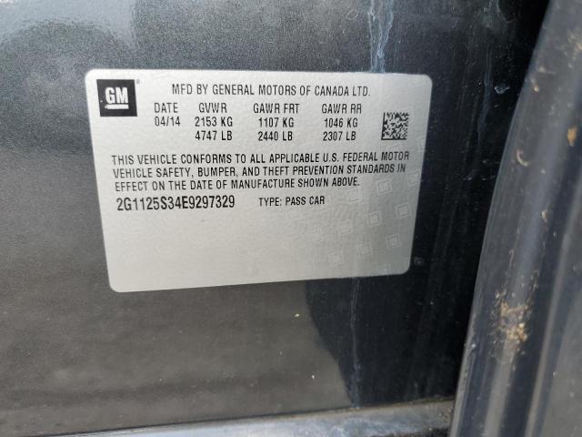 2014 Chevrolet Impala Lt VIN: 2G1125S34E9297329 Lot: 56300524