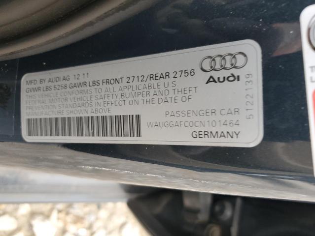 2012 Audi A6 Premium Plus VIN: WAUGGAFC0CN101464 Lot: 55927914