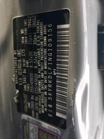 2022 Kia Sorento Sx VIN: 5XYRKDLF1NG109156 Lot: 53263794