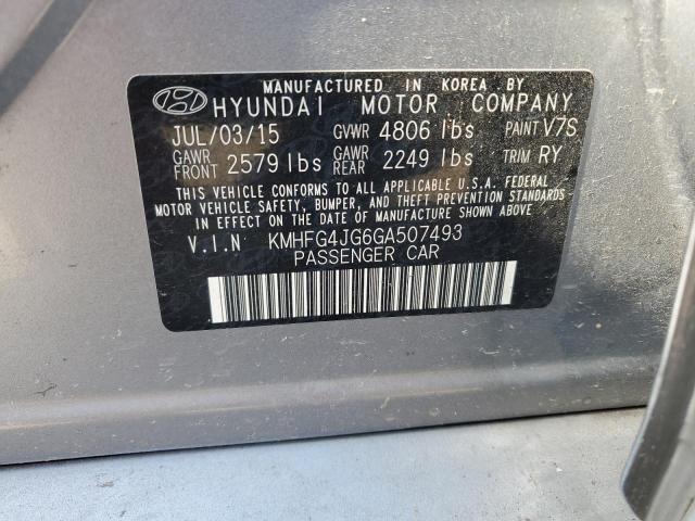 2016 Hyundai Azera VIN: KMHFG4JG6GA507493 Lot: 54979174