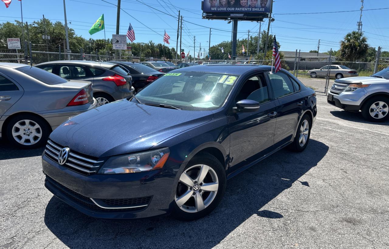 2013 Volkswagen Passat S vin: 1VWAP7A38DC047599