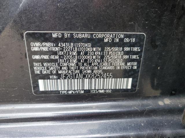 2019 Subaru Crosstrek Limited VIN: JF2GTANCXK8252455 Lot: 54638304
