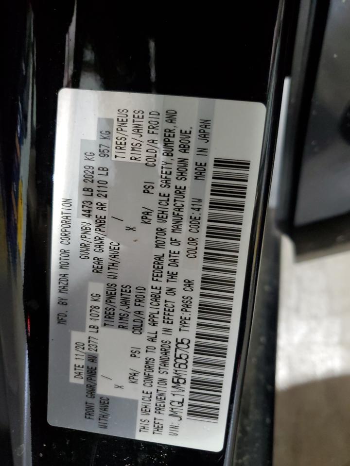 JM1GL1VM5M1605705 2021 Mazda 6 Touring