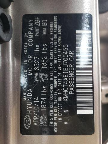 2014 Hyundai Accent Gls VIN: KMHCT4AE1EU705455 Lot: 56800144