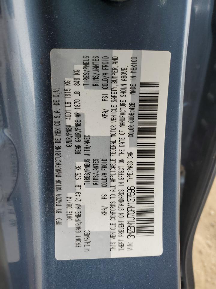 3MZBM1U70FM137596 2015 Mazda 3 Sport