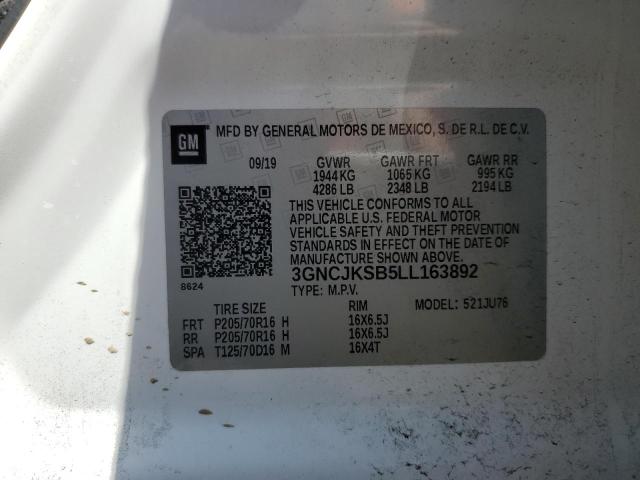 3GNCJKSB5LL163892 Chevrolet Trax LS 13