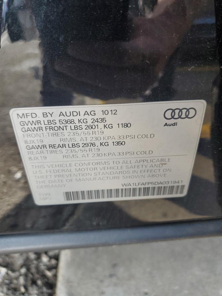 WA1LFAFP5DA031941 2013 Audi Q5 Premium Plus