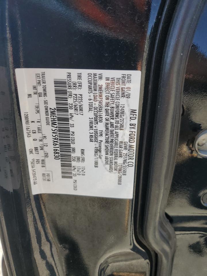 2MEHM75V59X616830 2009 Mercury Grand Marquis Ls