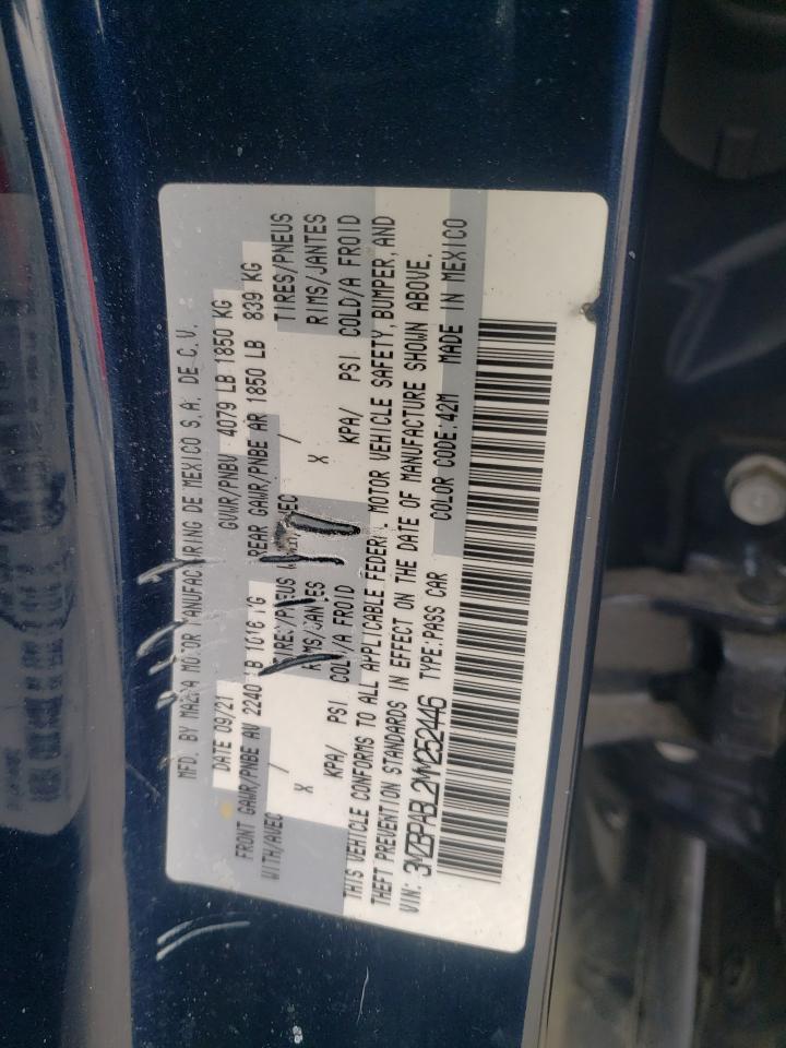 3MZBPABL2MM252446 2021 Mazda 3 Select