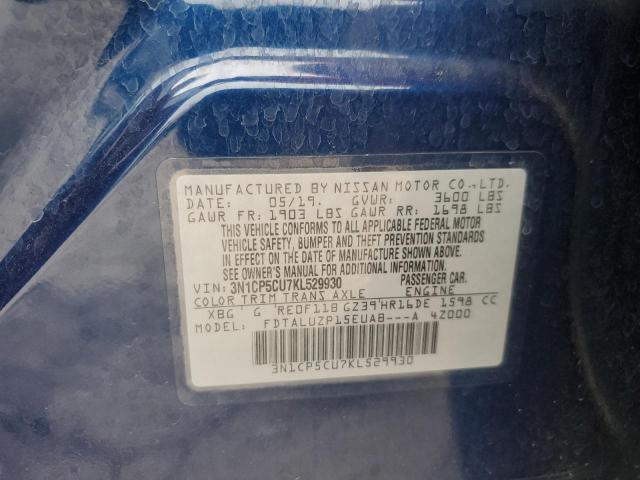 2019 NISSAN KICKS S - 3N1CP5CU7KL529930