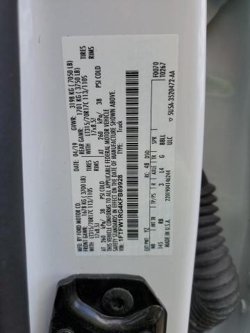 2019 FORD F150 RAPTO - 1FTFW1RG4KFB89928
