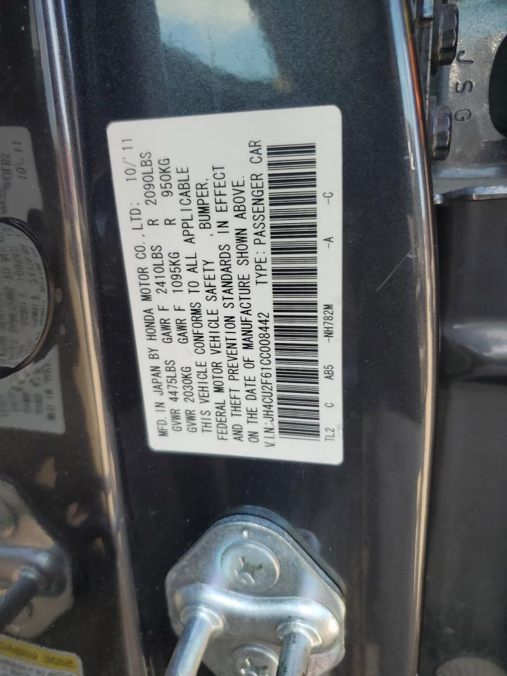 JH4CU2F61CC008442 2012 Acura Tsx Tech