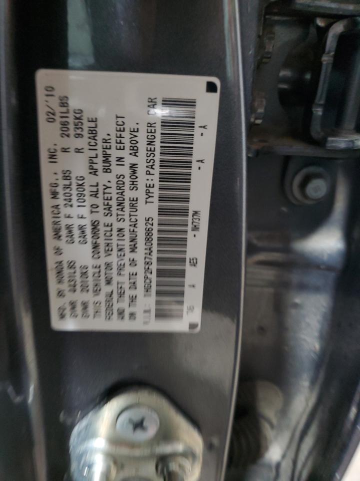 1HGCP2F87AA088625 2010 Honda Accord Exl
