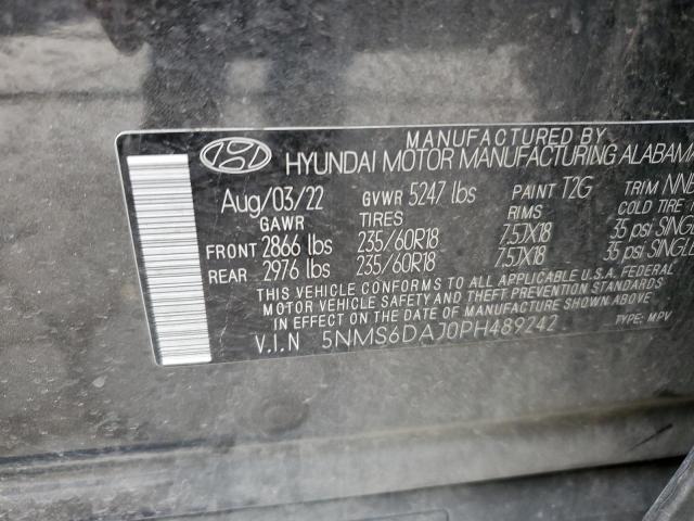 2023 Hyundai Santa Fe Xrt VIN: 5NMS6DAJ0PH489242 Lot: 53604744