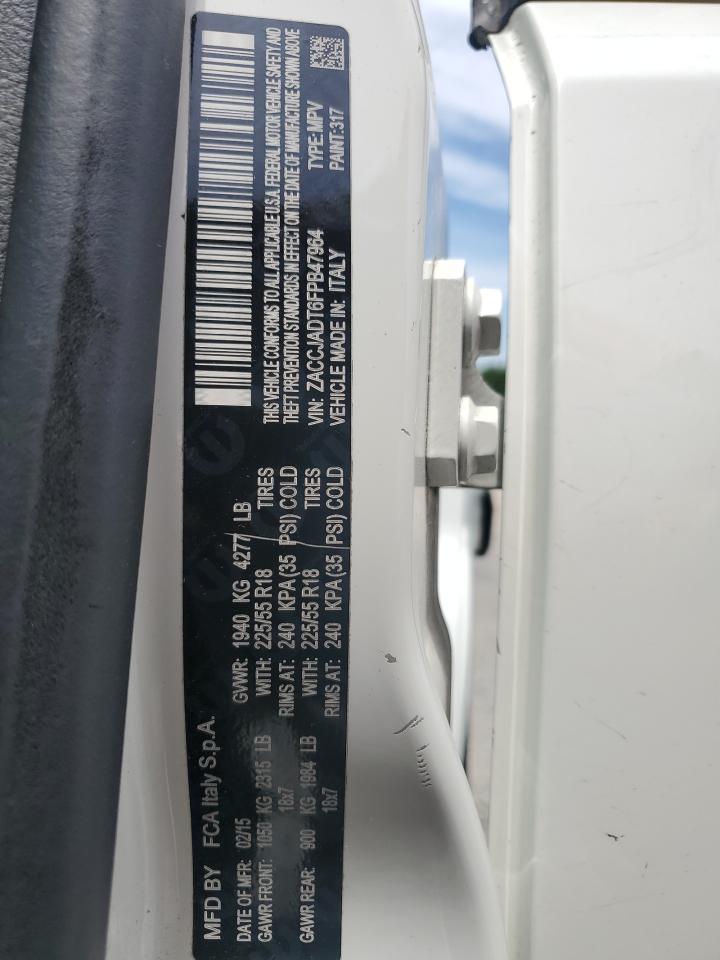 ZACCJADT6FPB47964 2015 Jeep Renegade Limited