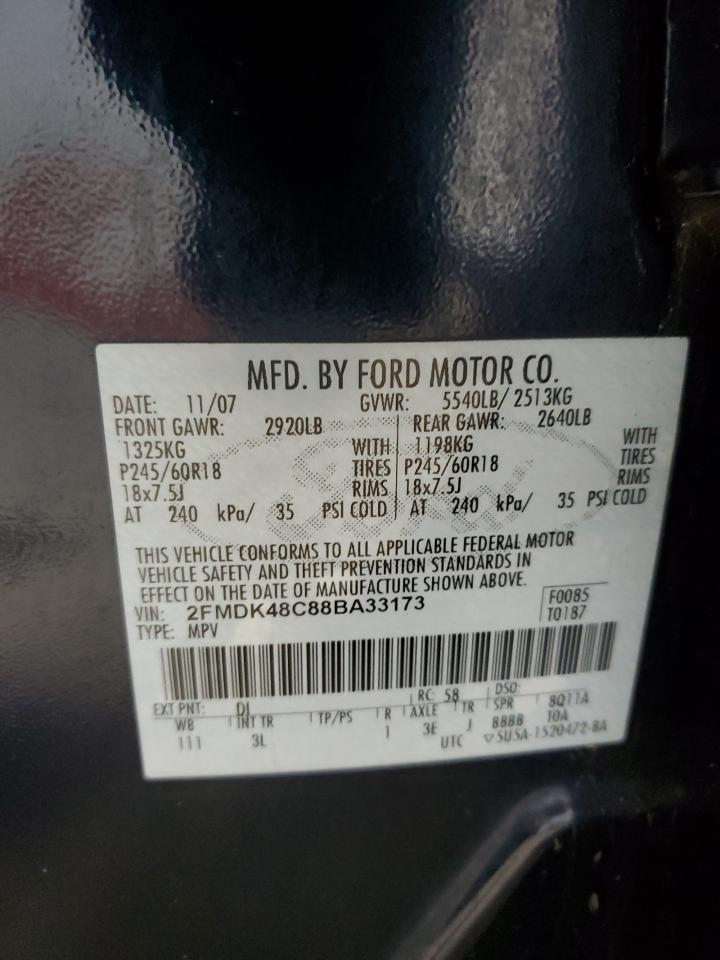 2FMDK48C88BA33173 2008 Ford Edge Sel