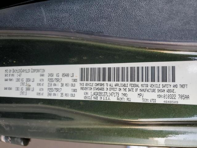 2007 Jeep Wrangler X VIN: 1J4GA39127L147173 Lot: 56955614