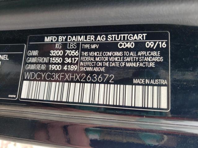 WDCYC3KFXHX263672 2017 Mercedes-Benz G 550