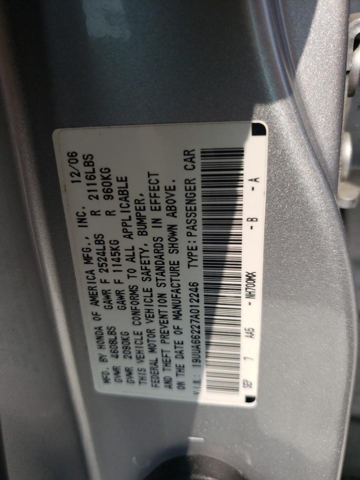 19UUA66227A012246 2007 Acura Tl