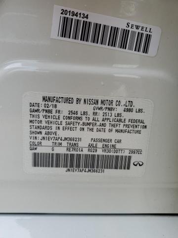 2018 Infiniti Q50 Luxe VIN: JN1EV7AP4JM366231 Lot: 53898474