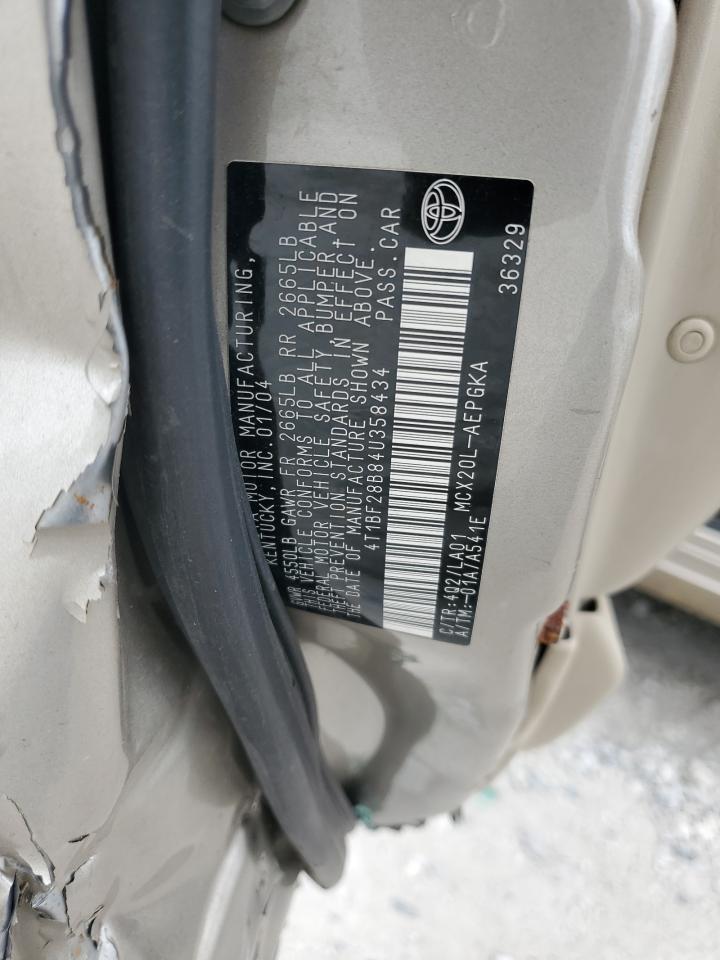 4T1BF28B84U358434 2004 Toyota Avalon Xl