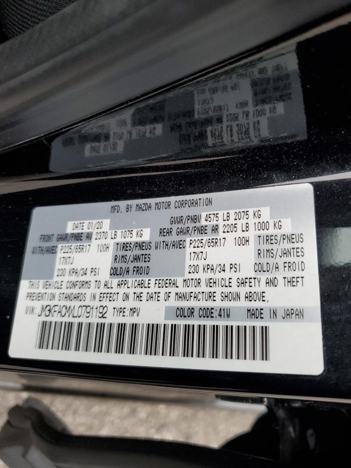 JM3KFACMXL0791192 2020 Mazda Cx-5 Touring