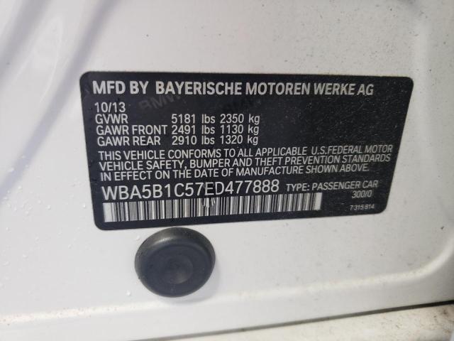 2014 BMW 535 I VIN: WBA5B1C57ED477888 Lot: 55664884