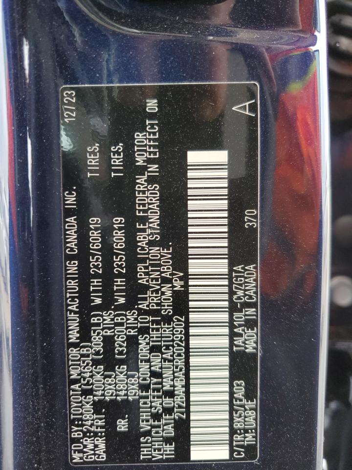 2T2BAMBA5RC029902 2024 Lexus Rx 350 Base