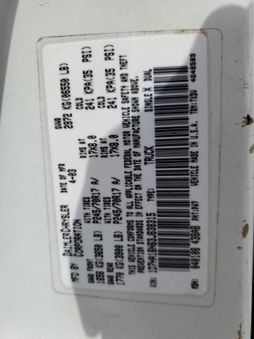 2003 Dodge Ram 1500 St VIN: 1D7HA16N63J638315 Lot: 54945404