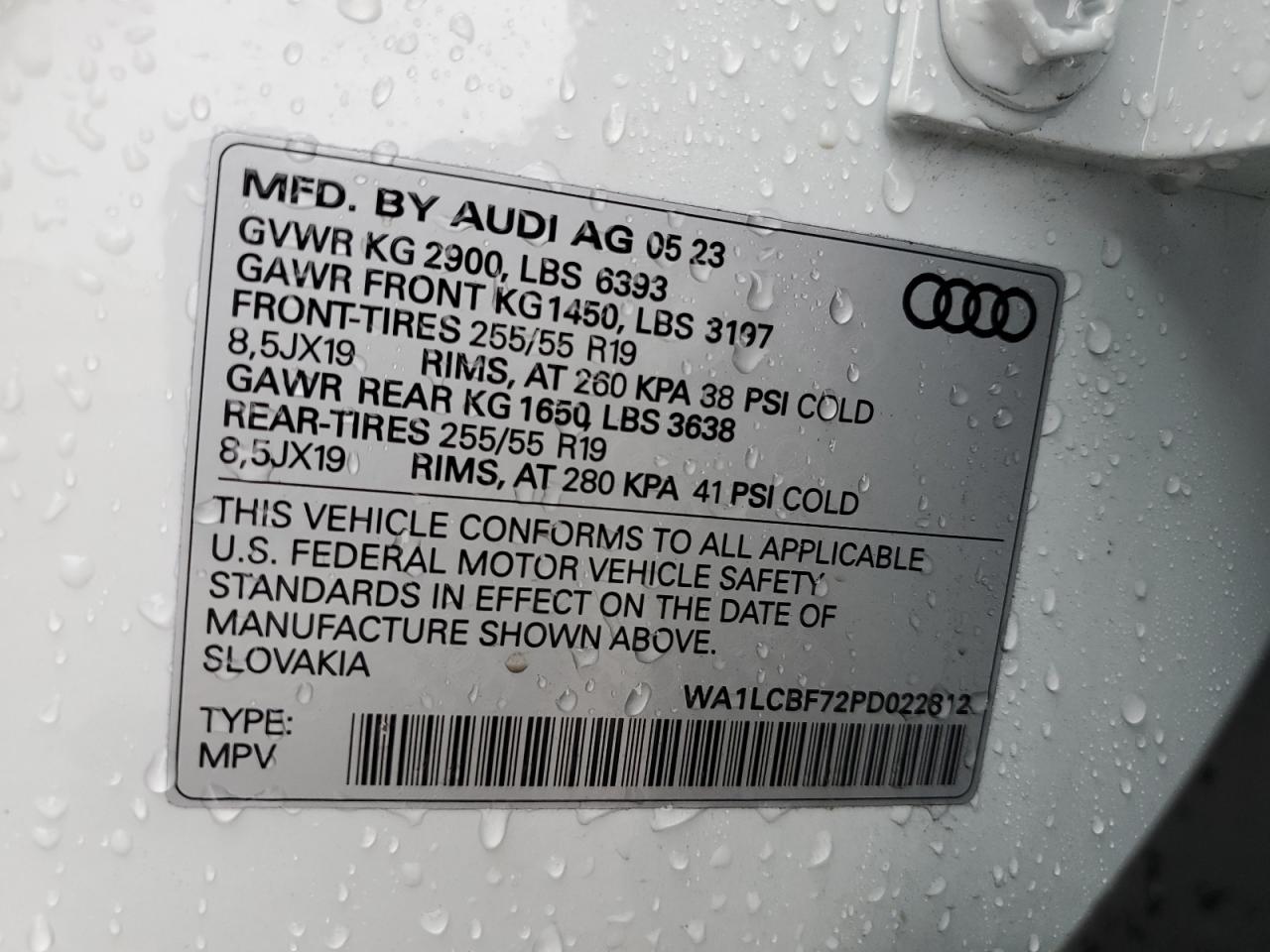 WA1LCBF72PD022812 2023 Audi Q7 Premium Plus