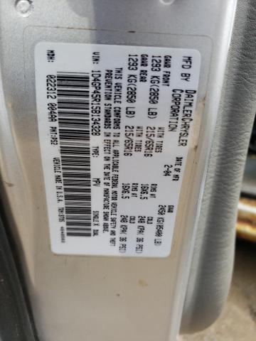2005 Dodge Caravan Sxt VIN: 1D4GP45R15B134328 Lot: 54987494
