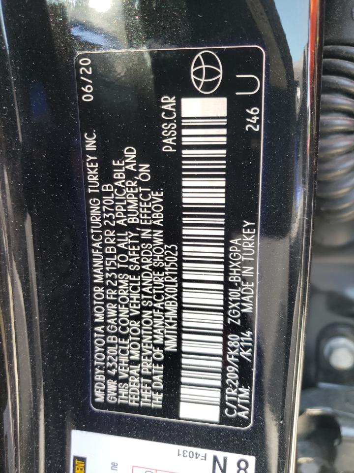 NMTKHMBX0LR115023 2020 Toyota C-Hr Xle