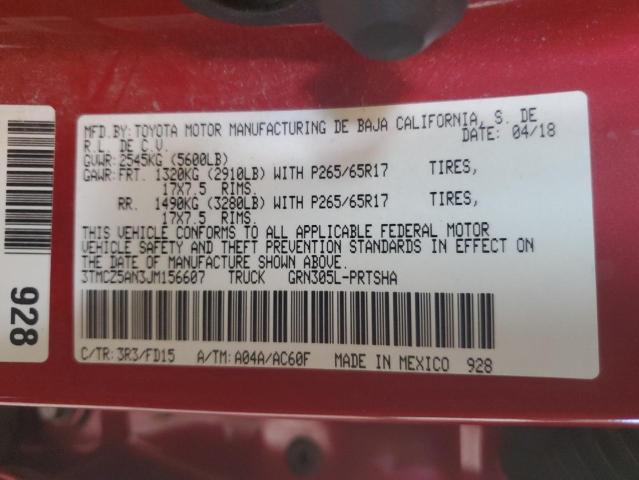 2018 Toyota Tacoma Double Cab VIN: 3TMCZ5AN3JM156607 Lot: 54402674