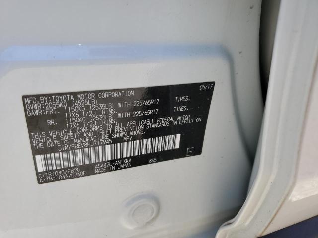 2017 Toyota Rav4 Le VIN: JTMZFREV8HJ717945 Lot: 57077864