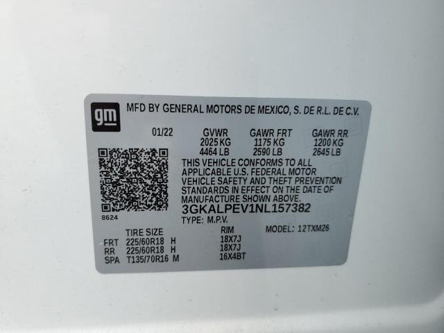 2022 GMC Terrain Slt VIN: 3GKALPEV1NL157382 Lot: 53852404