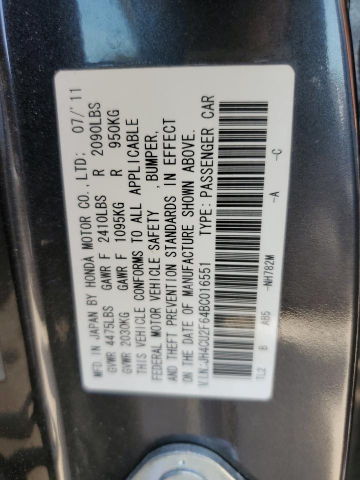 JH4CU2F64BC016551 2011 Acura Tsx