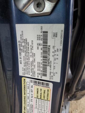 VIN 3FA6P0G75JR200856 2018 Ford Fusion, S no.12